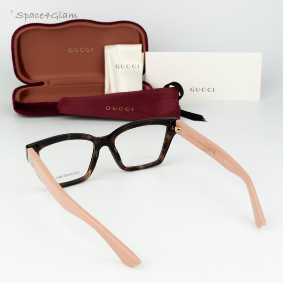 Gucci Women Eyeglasses Havana Pink Demo Cat Eye GG1715O 005 BRAND NEW main image 5